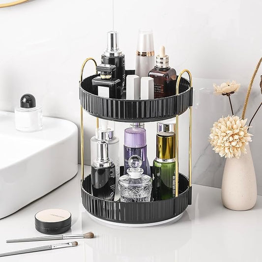 360 Rotating Makeup Organizer for Vanity, Skincare Perfume Organizers