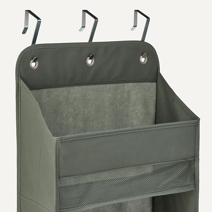 Amazon Basics 5 Tier Over the Door Hanging Shoe Organizer, Large Capacity