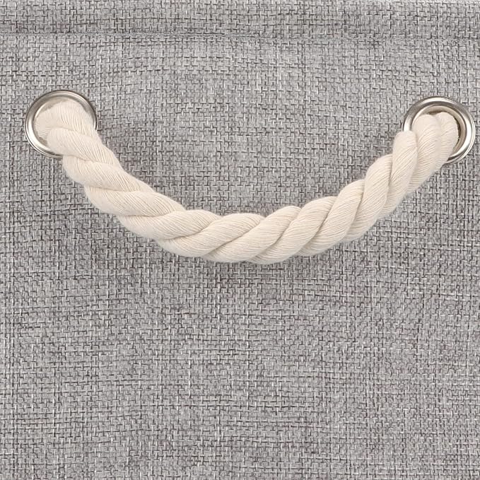 Bidtakay Grey Baskets [2-Pack] Shelf Baskets for Storage 16" X 11.8" X 11.8"