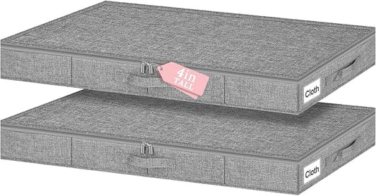 4-Inch Tall Under Bed Storage Container