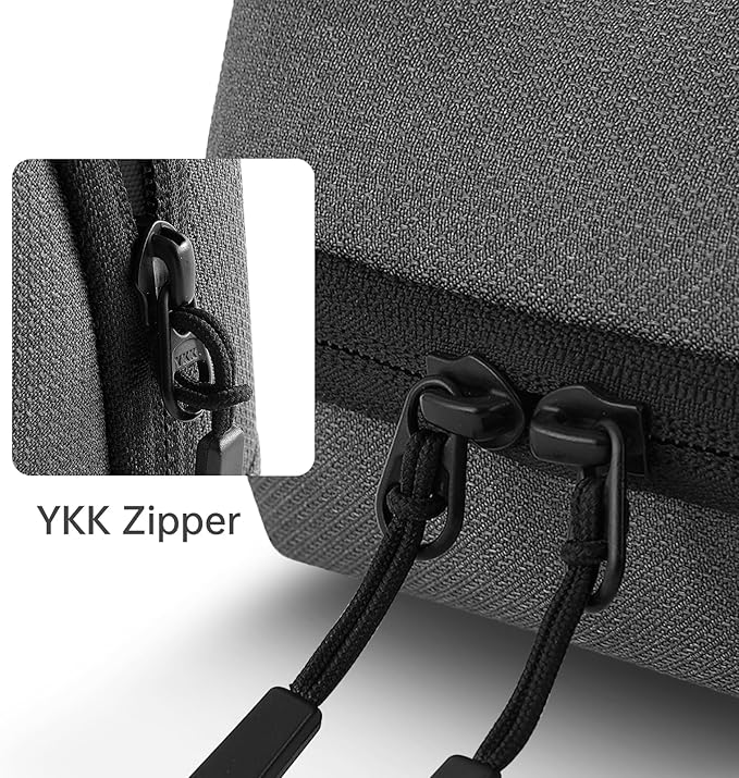 simtoper Electronic Organizer Travel Case Bag for Cables, Switch, SD card, Passport and More – Ultimate Protection & Portability Waterproof (Grey)