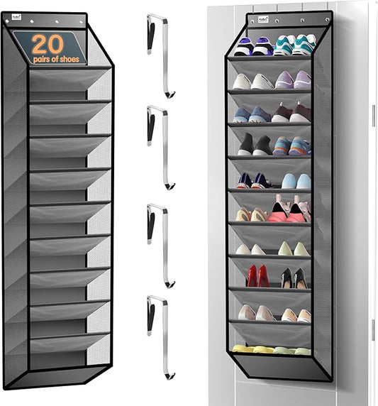 Kotkn 10 Tier Over The Door Organizer, Gray