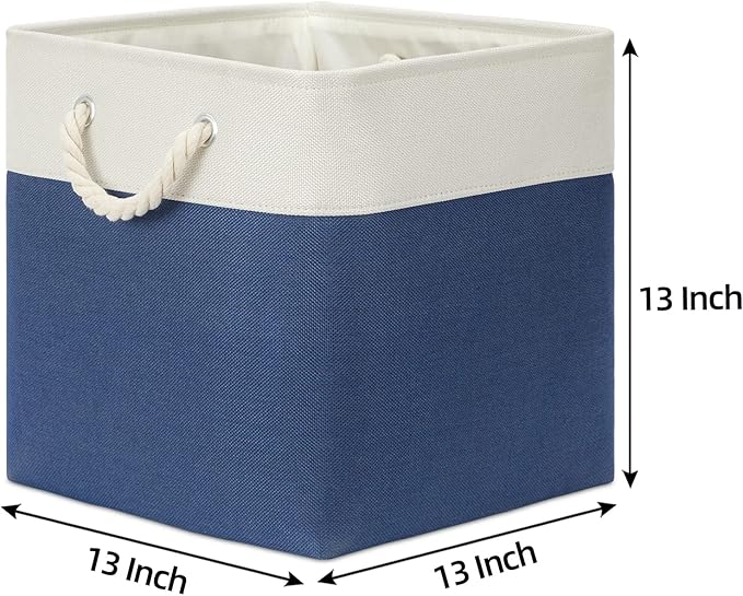 Bidtakay Storage Baskets Large Cube Storage Bins Fabric Baskets for Organizing