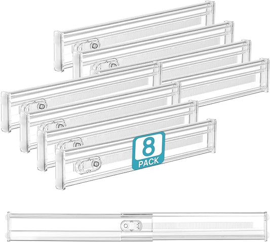 8 Pack 2.36" Short Upgrade Drawer Dividers for Kitchen Drawer