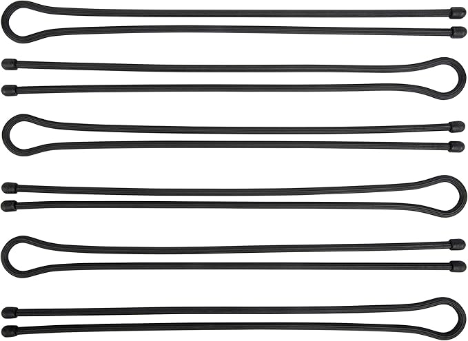 Nite Ize Gear Tie Original ProPacks - Reusable Rubber Twist Ties for Indoor & Outdoor Use - Bendable Wire Interior - Durable Rubber Exterior - Secure Grip - Black, 32" (6 Pack)
