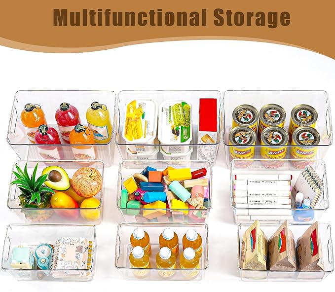 12 Pack Organizers and Storage, Pantry Organization and Storage Bins