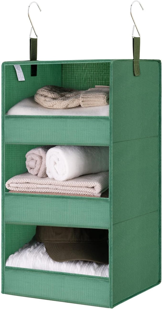 SAYS 3-Shelf Closet Organizers and Storage, Dark Green
