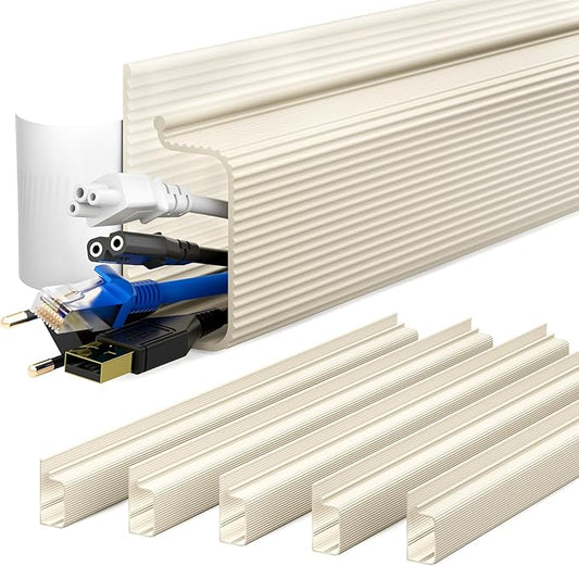 94.2 in Cable Management Under Desk, Beige