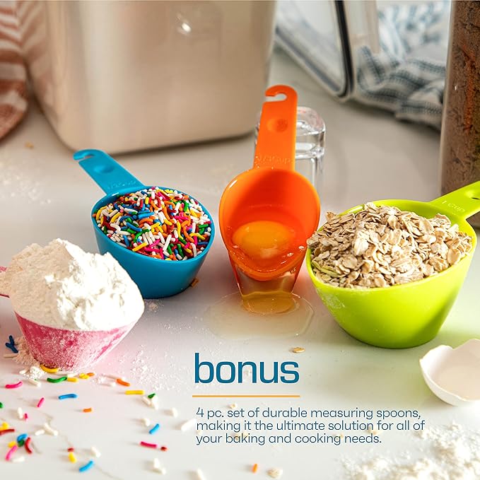 Flour Sugar Storage Containers (5.3L/4pk) Great Rice Canisters Sets For