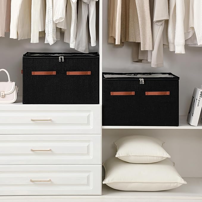 Shoe Organizer for Closet, Black, 20.5“Lx16.9 Wx13'H