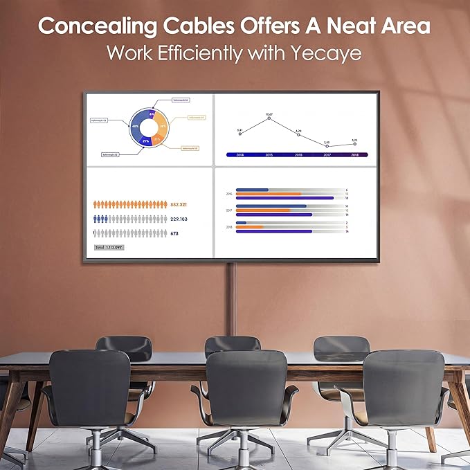 TV Cord Hider, 125in Cord Cover, Large Cable Hider, Darkwood