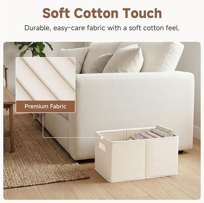 Fabric Storage Baskets for Shelves, Closet Organizers and Storage Bins