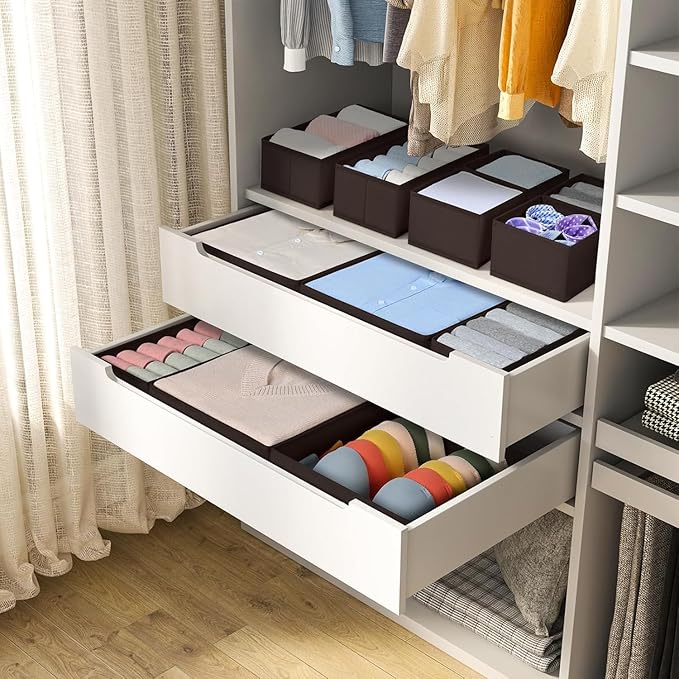 Drawer Organizer 15 Pack, Brown