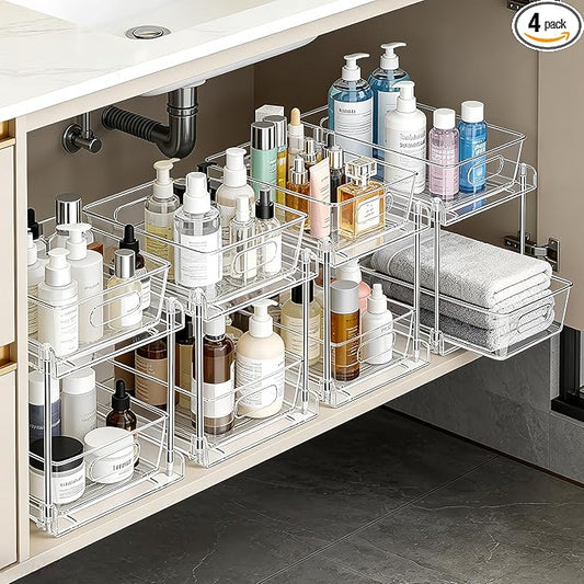 2 Tier Under Sink Organizer Bathroom Organizers and Storage