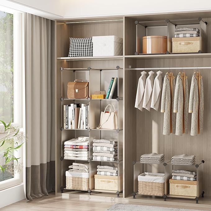 Cube Storage Organizer, Closet Organizers and Storage, 6 Cube Shelves Bookshelf