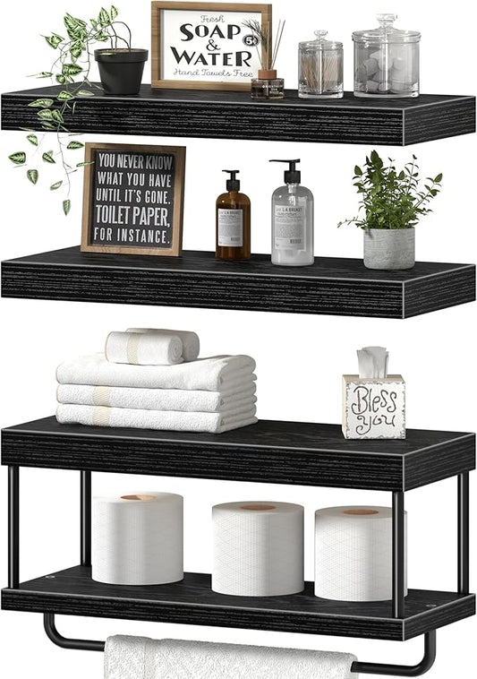 Bathroom Floating Shelves Over Toilet