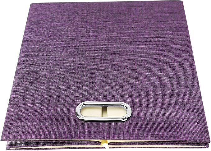Posprica Storage Basket Bins,13×13×13 Foldable Storage Cube Boxes Fabric Drawer for Closet Shelf Cabinet Bookcase - Set of 4, Purple