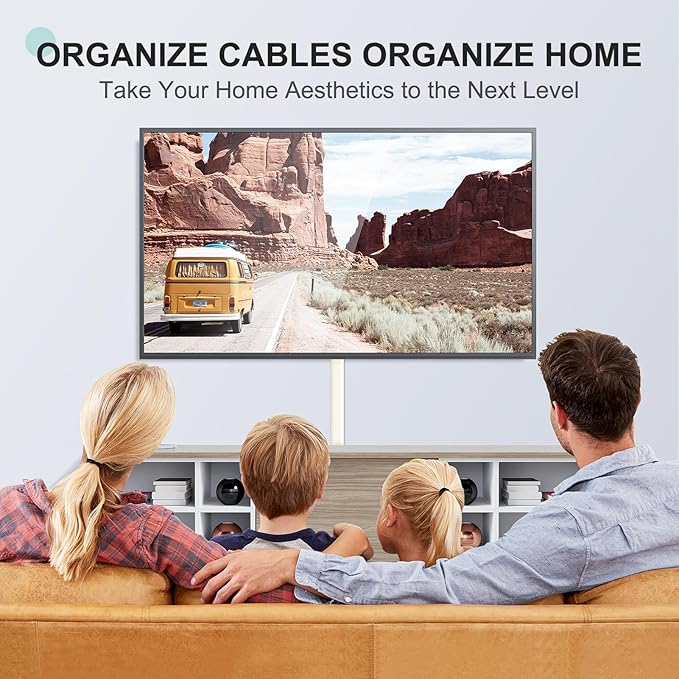 Beige Cord Hider, 236in Cord Covers for 3-4 Wires on Wall