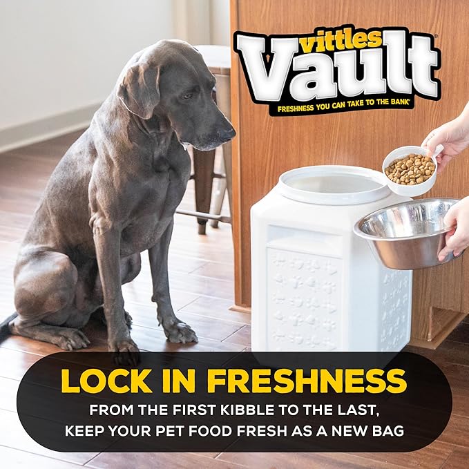 Gamma2 Vittles Vault Pet Food Storage Containers - Sealed Dog and Cat Food Storage Container, Fits up to 35lbs, Made in the USA - [12" L x 16.75" H]