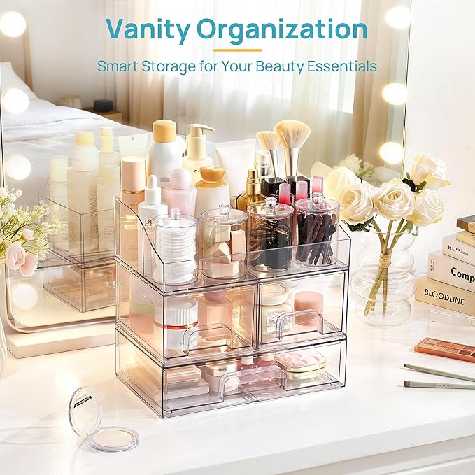 8 PCS Bathroom Countertop Organizer