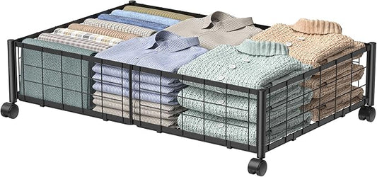 Under Bed Storage with Wheels, 360° Rotating, 1 PACK