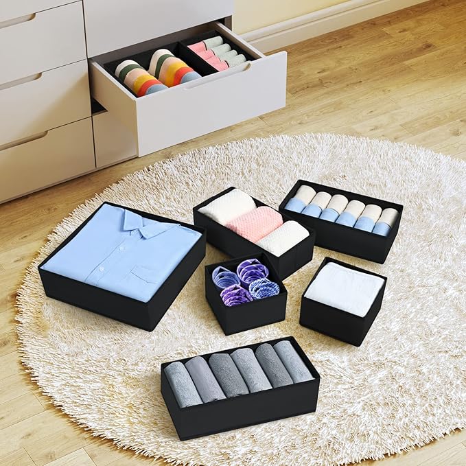 Clothes Drawer Organizer, 12 Packs