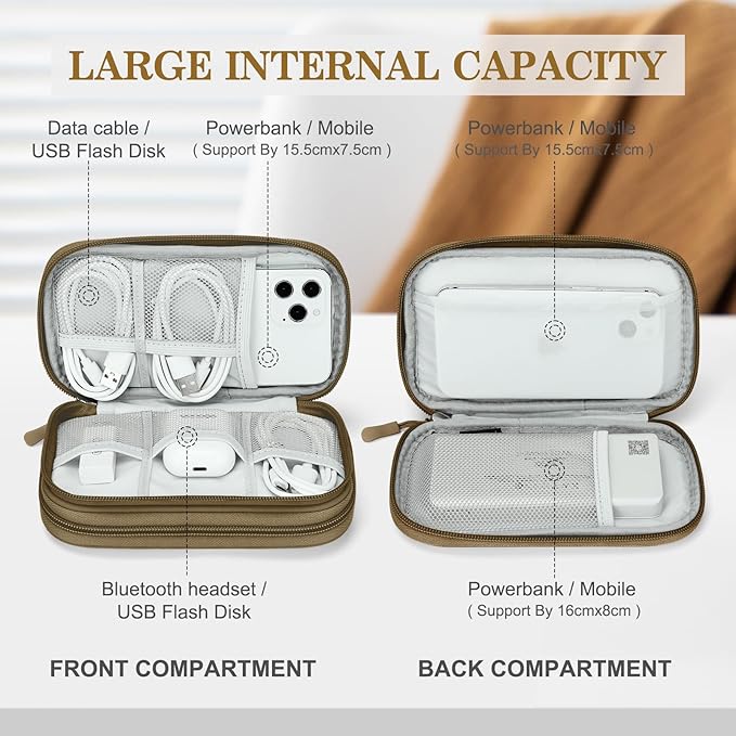Electronic Organizer, Earphone Brown