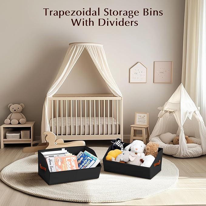 Closet Organizers and Storage Bins, Black