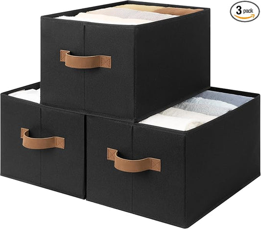 Storage Bins for Shelves, Closet Organizers and Storage Baskets