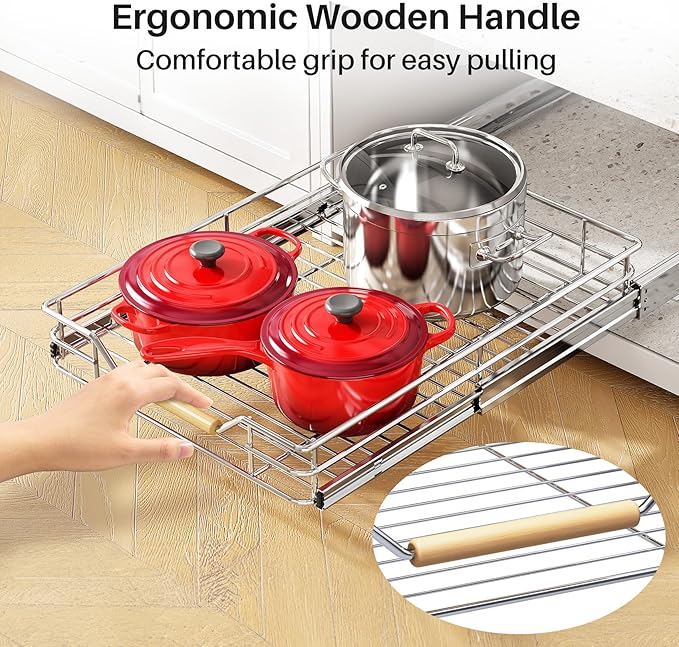 Pull out Cabinet Organizer, 12"W X 21"D