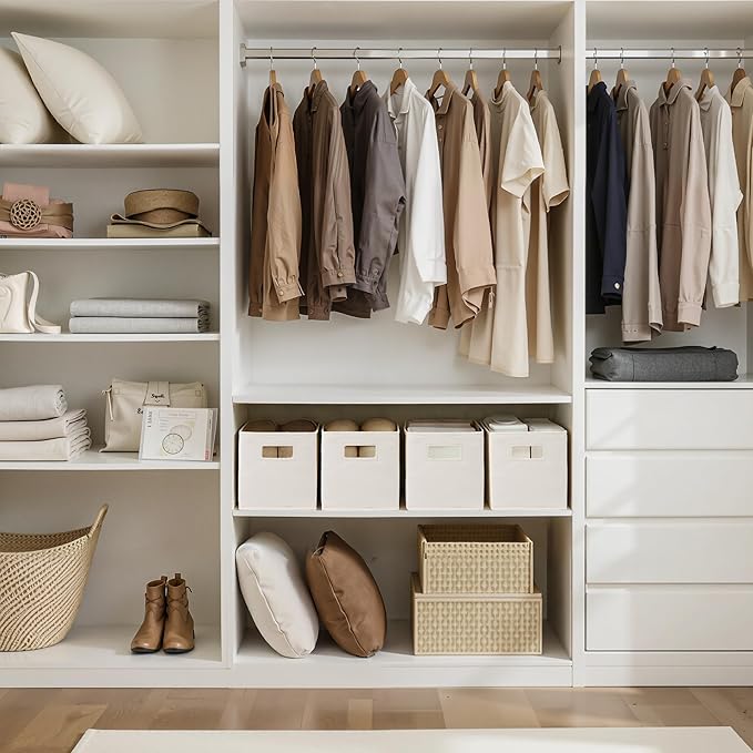 Fabric Storage Baskets for Shelves, Closet Organizers and Storage Bins