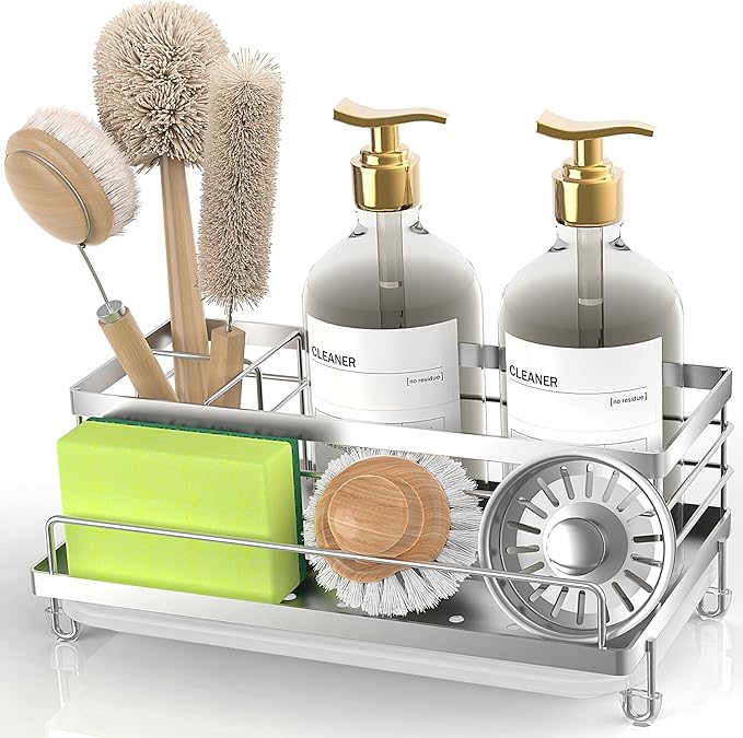 Cisily Stainless Steel Sponge Holder for Kitchen