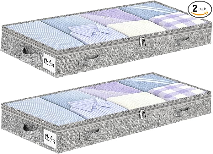 5 Inch Low Profile Under Bed Storage Drawer 2 Pack