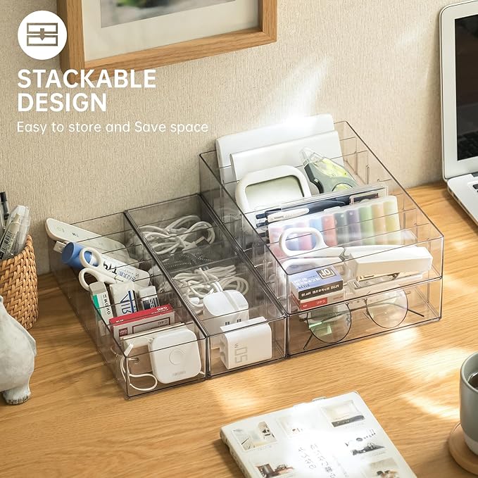 2Pcs Cable Charger Organizer Box