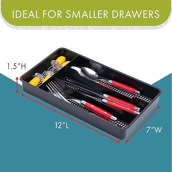 Dial Industries Small Cutlery, Utensil, Black