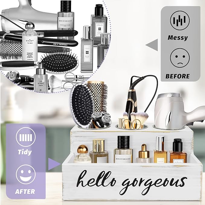 Hair Dryer Holder Countertop Hair Tool Blow Dryer Holder