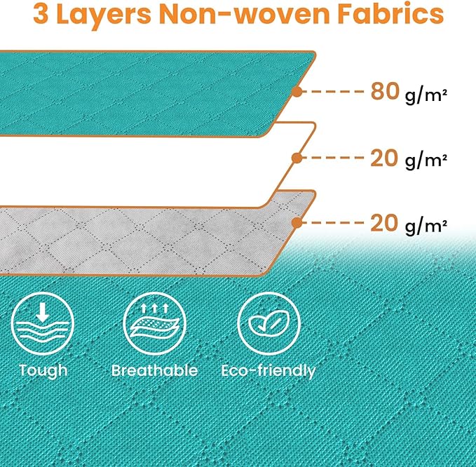 Fab totes 24 Gallons Clothes Storage, 3 Pack,Green