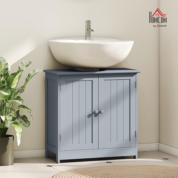 Under Sink Bathroom Cabinet with 2 Doors and Shelf