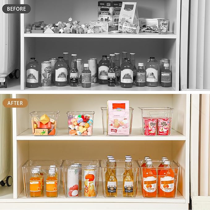 12 Pack Organizers and Storage, Pantry Organization and Storage Bins