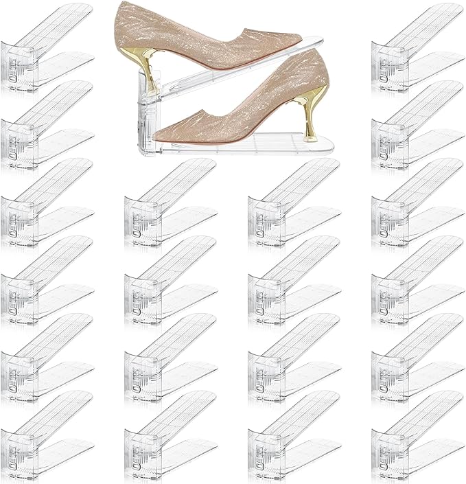 Transparent Shoe Slots Organizer for Closet
