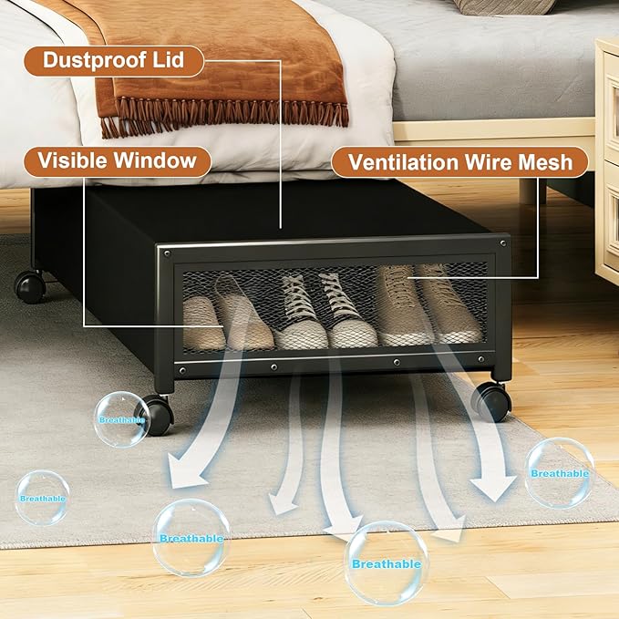 2 Pack Under the Bed Storage Containers