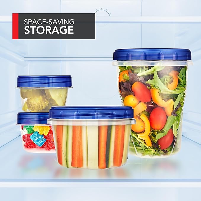 Stock Your Home 4oz Plastic Containers with Twist Top Lids (6 Pack)