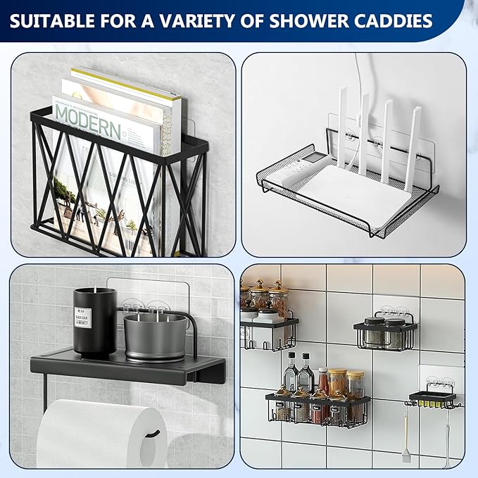 Shower Caddy Adhesive Replacement, Adhesive Hooks Stickers