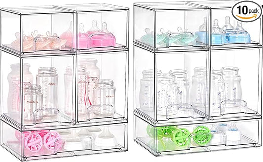 10 Pack Baby Bottle Organizer Set