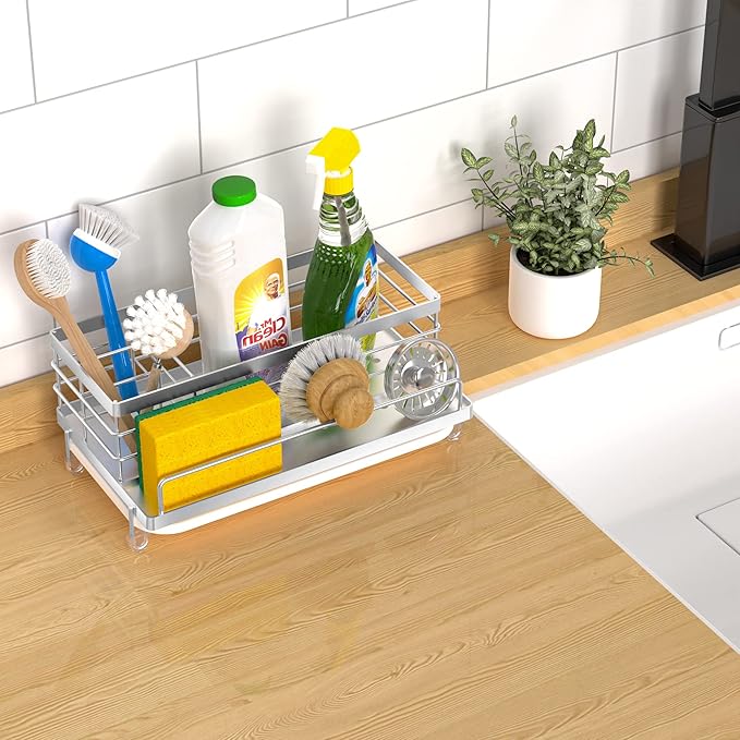 Cisily Stainless Steel Sponge Holder for Kitchen
