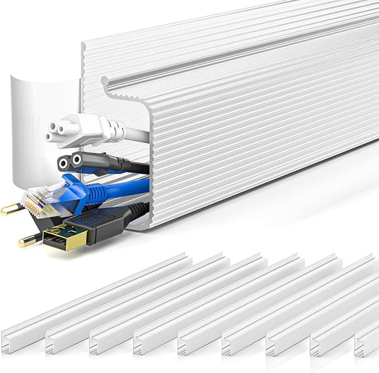 157in Cable Management, Cord Organizer, White