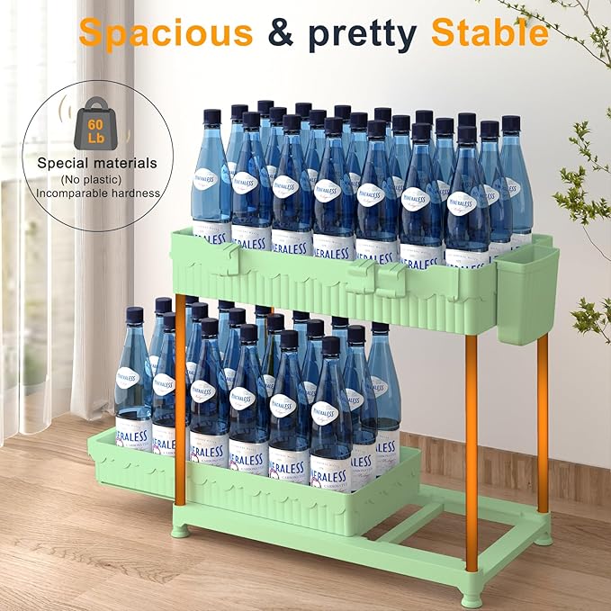 3 Pack Under Sink Organizers, Green, 14.8 Inch