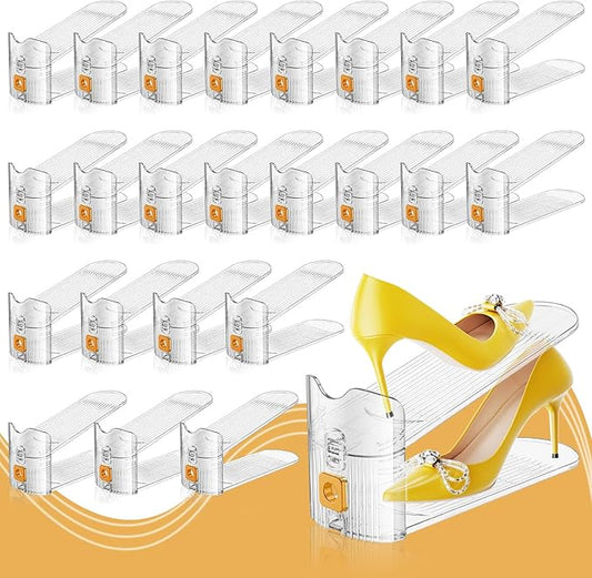 Shoe Slots Organizer for Closet, 24 PACK