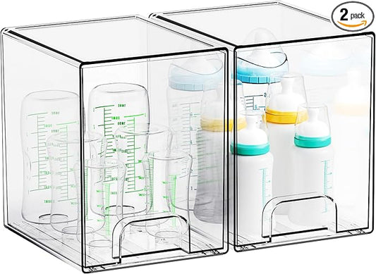 7.5" High Stackable Storage Bins