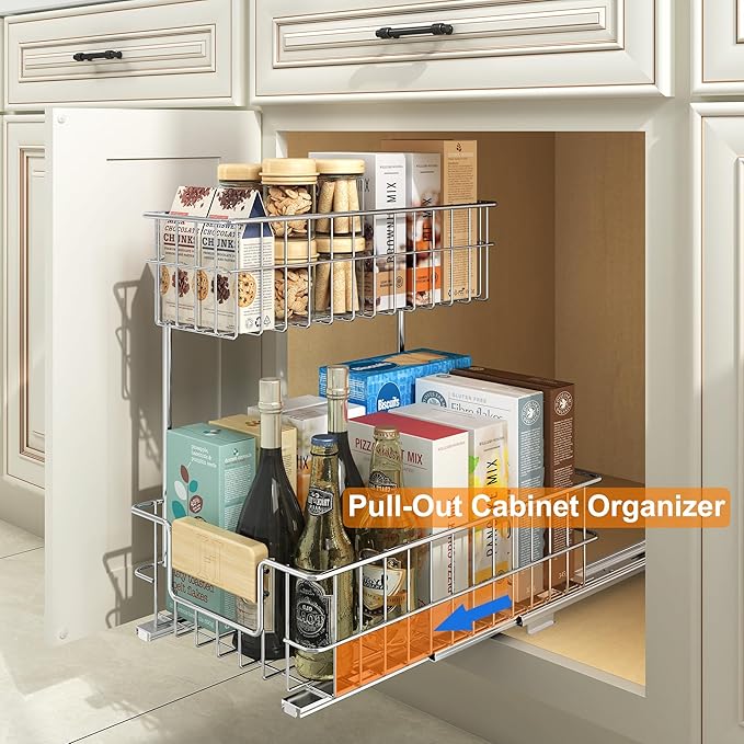 Pull Out Cabinet Organizer, Left